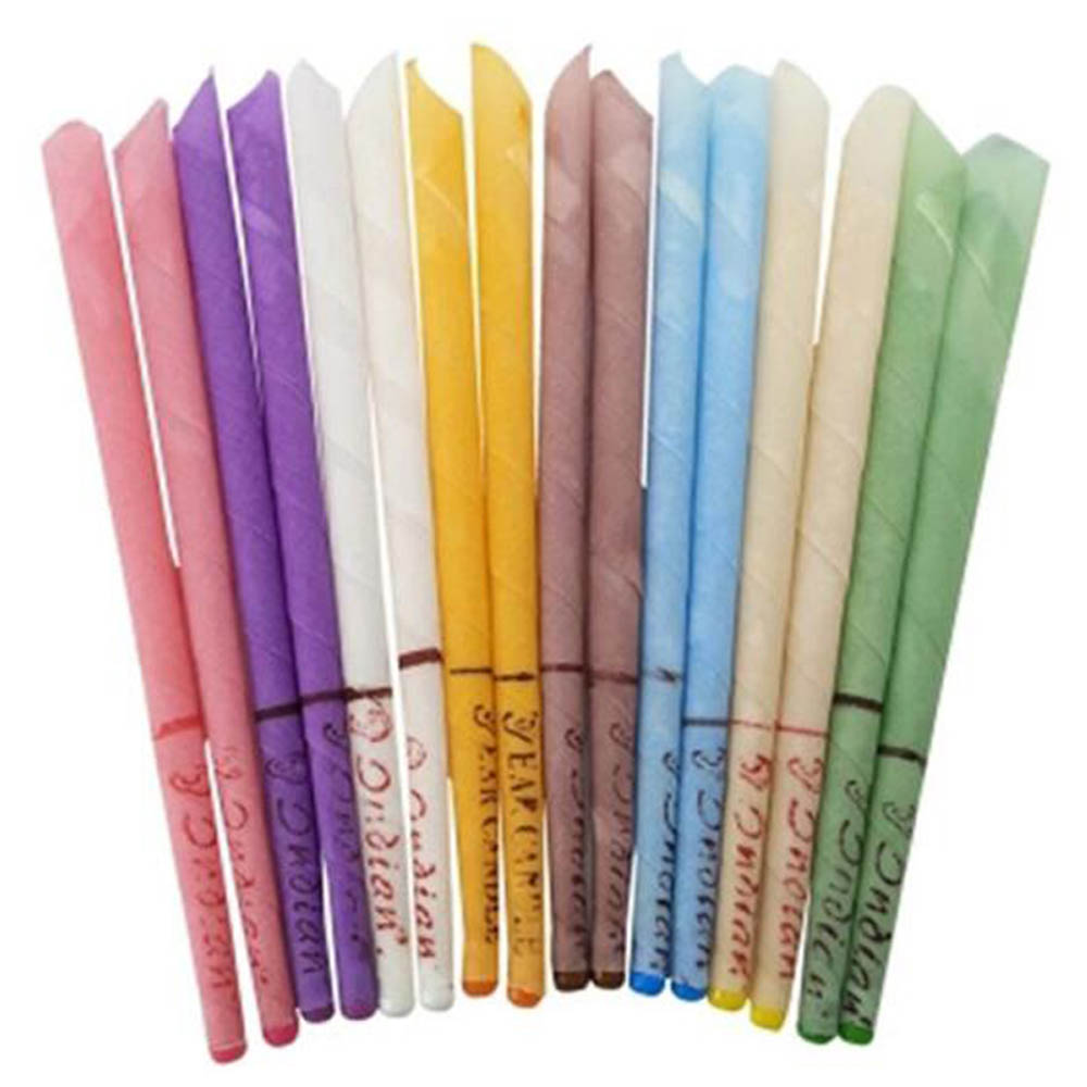 Ear candles in assorted colors